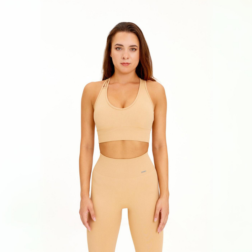 Seamless figure-shaping nude sports bra - ZOYA SPORT